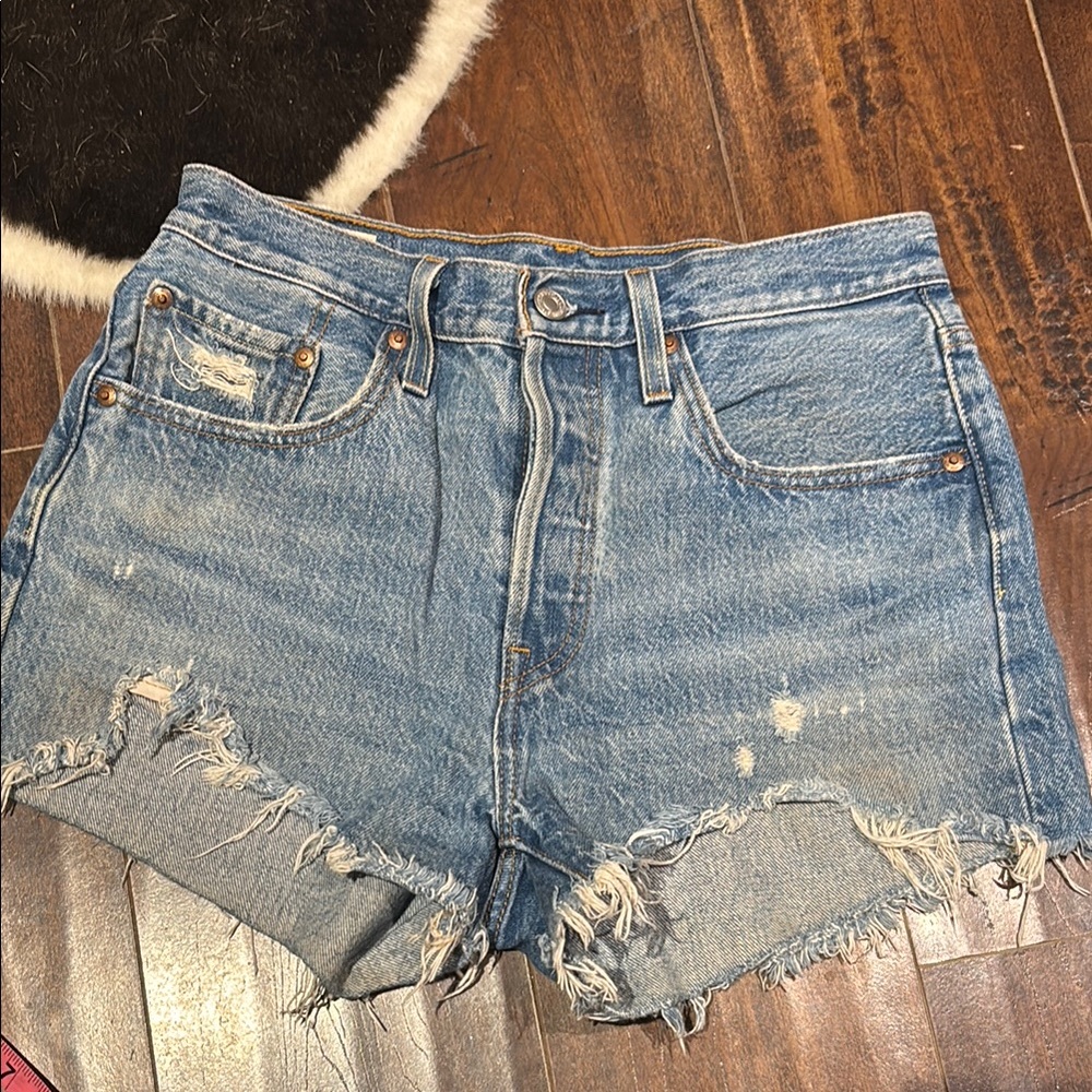 Levi's Women's Blue Denim Shorts
